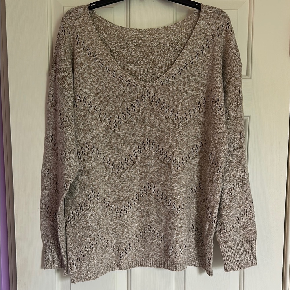 Cozy Knit Women's Sweater - Beige